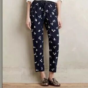 Anthropologie Hei Hei Finna Origami Print Jogger Pants ⭐️